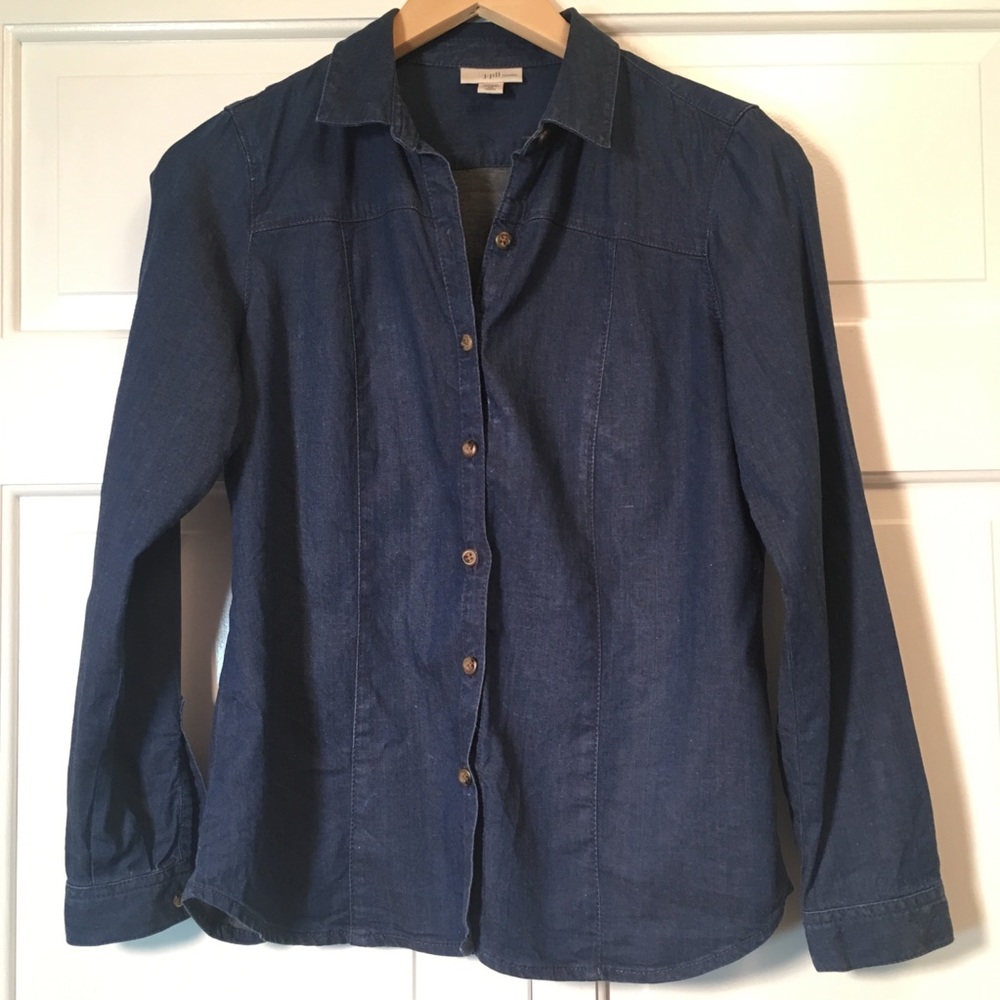 JJill Chambray Shirt in Indigo Wash~Never Worn